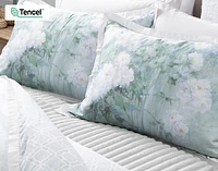 Persuasion Floral Pillow Sham, Floral, White,