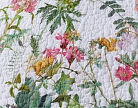 Summerfield Cotton Quilt Set, Floral, White,