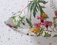 Summerfield Cotton Quilt Set, Floral, White,