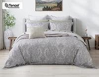 Bayview Duvet Cover, Paisley, Green,
