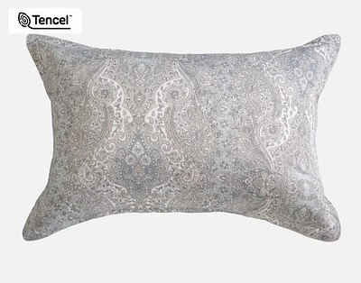 Bayview Pillow Sham, Paisley, Green,