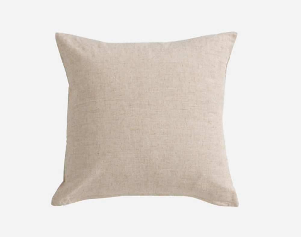 Bayview Square Cushion Cover, Geometric, Beige, 18" x 18"