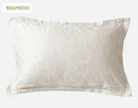 Corsage Floral Pillow Sham, Floral, White,