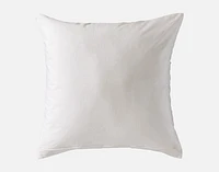 Caro Euro Sham, Geometric, White, 26" x 26"