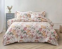 Kalbarri Cotton Quilt Set, Floral, Pink,