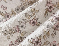 Kalbarri Cotton Quilt Set, Floral, Pink,