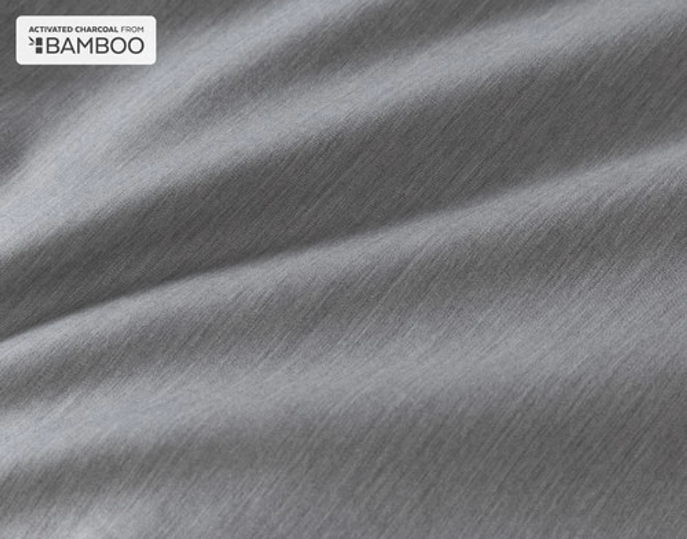 Marco Duvet Cover, Bamboo Cotton, Geometric, Grey,