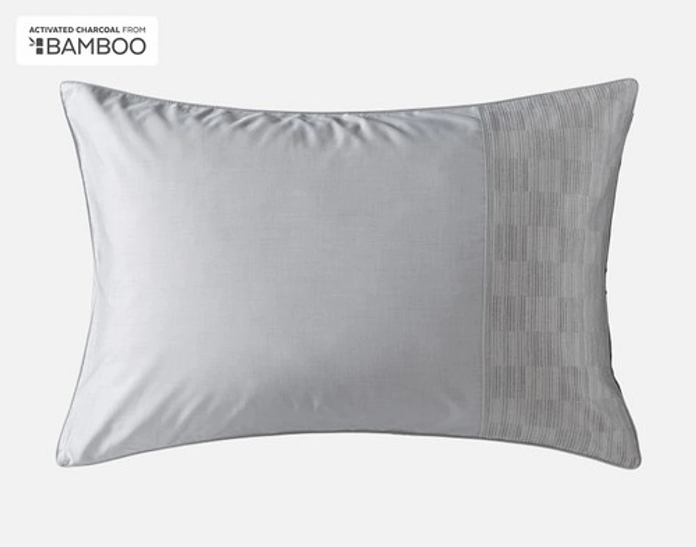 Marco Pillow Sham, Geometric, Grey,