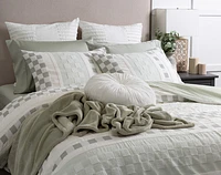Tazio Duvet Cover, Cotton Set, Geometric, Green,