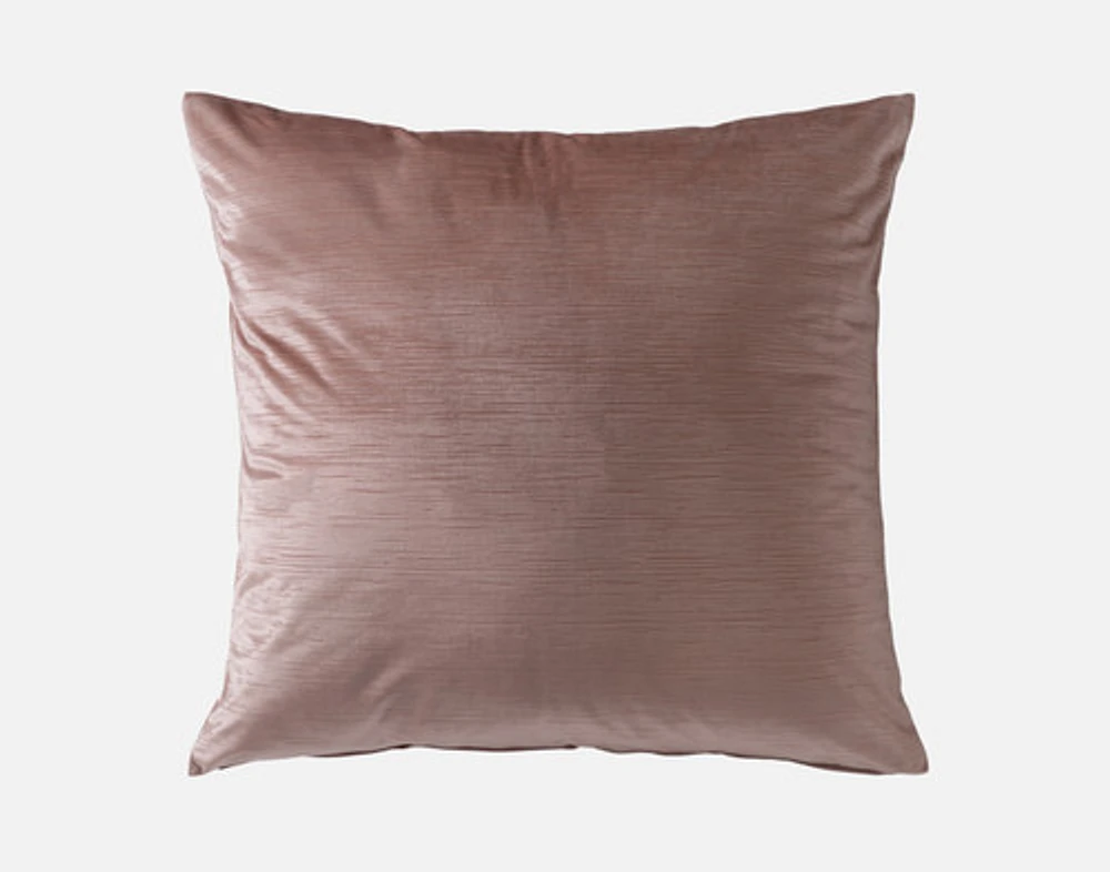 Anguilla Velvet Euro Sham, Pink, 26" x 26"