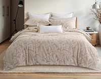 Dorado Duvet Cover, Cotton, Botanical, Beige,