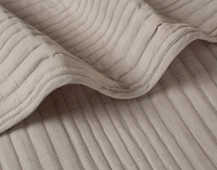 Mica Quilt Set, Geometric, Beige,
