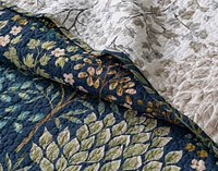 Kindred Cotton Quilt Set, Botanical, Blue,