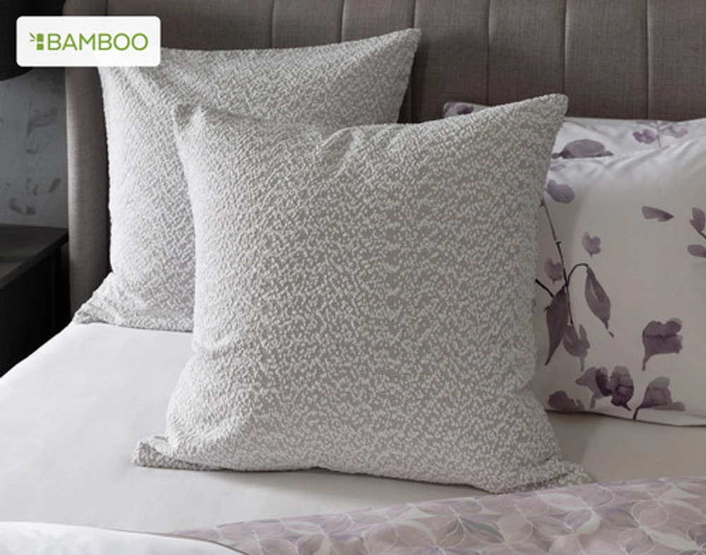 Casano Duvet Cover, Bamboo Cotton, Botanical, White,