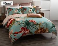 Rosetti Floral Duvet Cover, TENCEL Lyocell, Floral, Blue,
