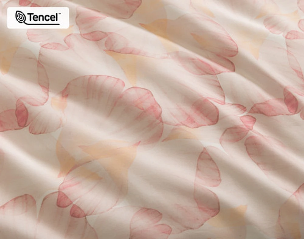 Rosetti Floral Duvet Cover, TENCEL Lyocell, Floral, Blue,