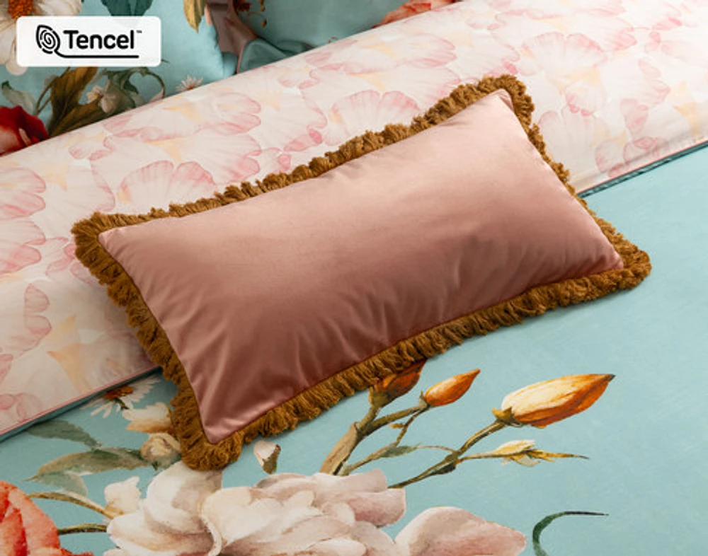 Rosetti Floral Duvet Cover, TENCEL Lyocell, Floral, Blue,