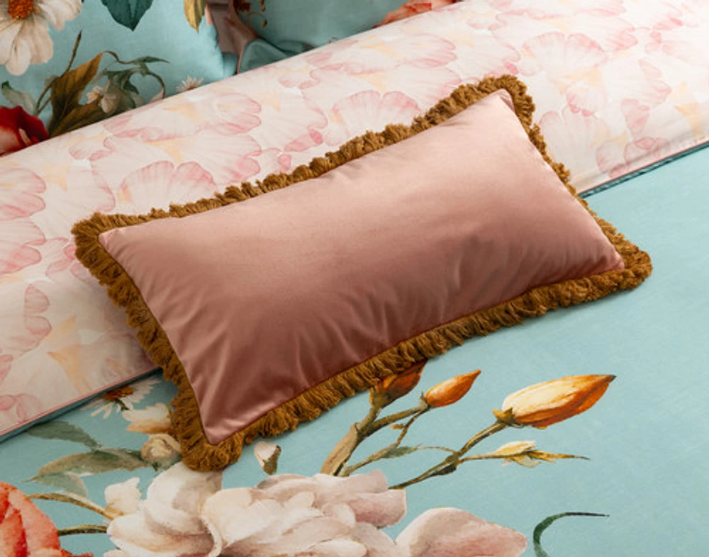 Rosetti Boudoir Pillow Cover, Pink, 24" x 12"