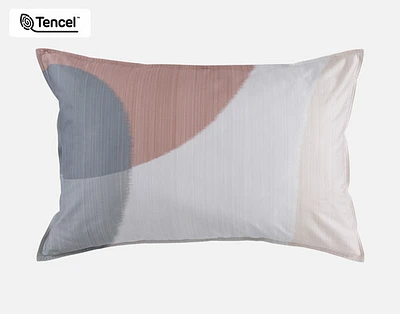 Tarna Contemporary Pillow Sham, Geometric, Orange,