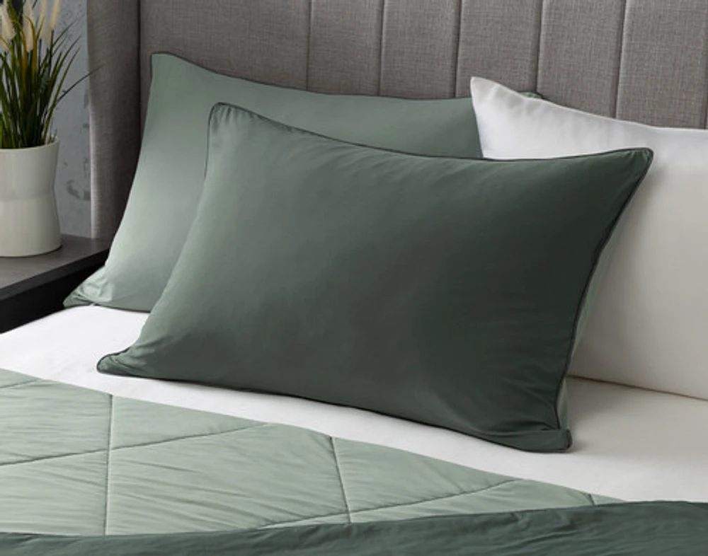 3-Piece Cool Bedding For Hot Sleepers Bundle - Balsam, Green