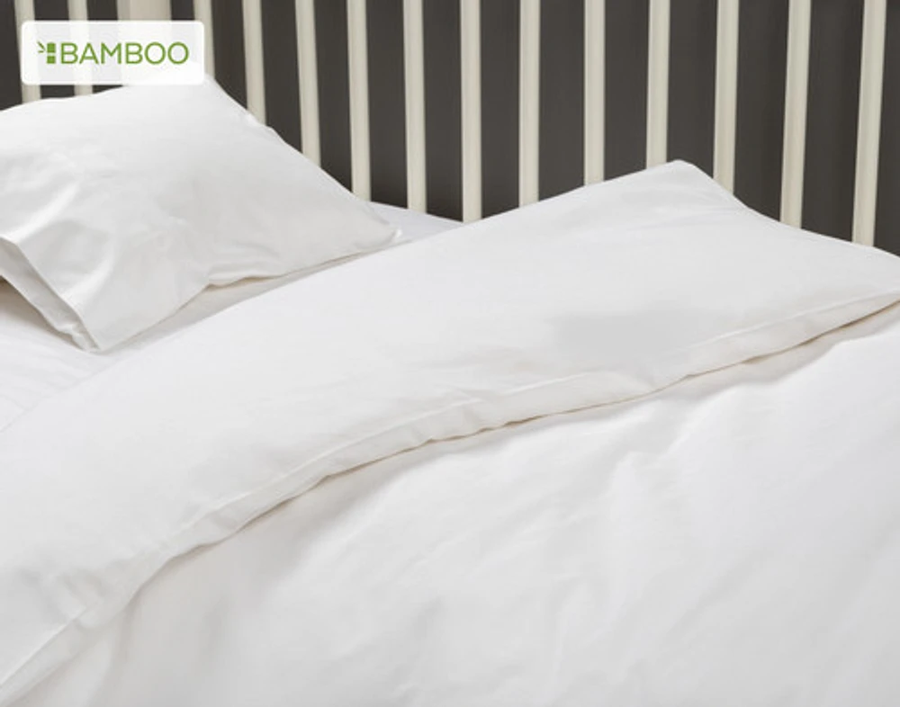 3-Piece Soft Slumber Crib-Sized Bedding Bundle, RDS Certified, White
