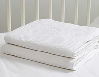 3-Piece Soft Slumber Crib-Sized Bedding Bundle, RDS Certified, White