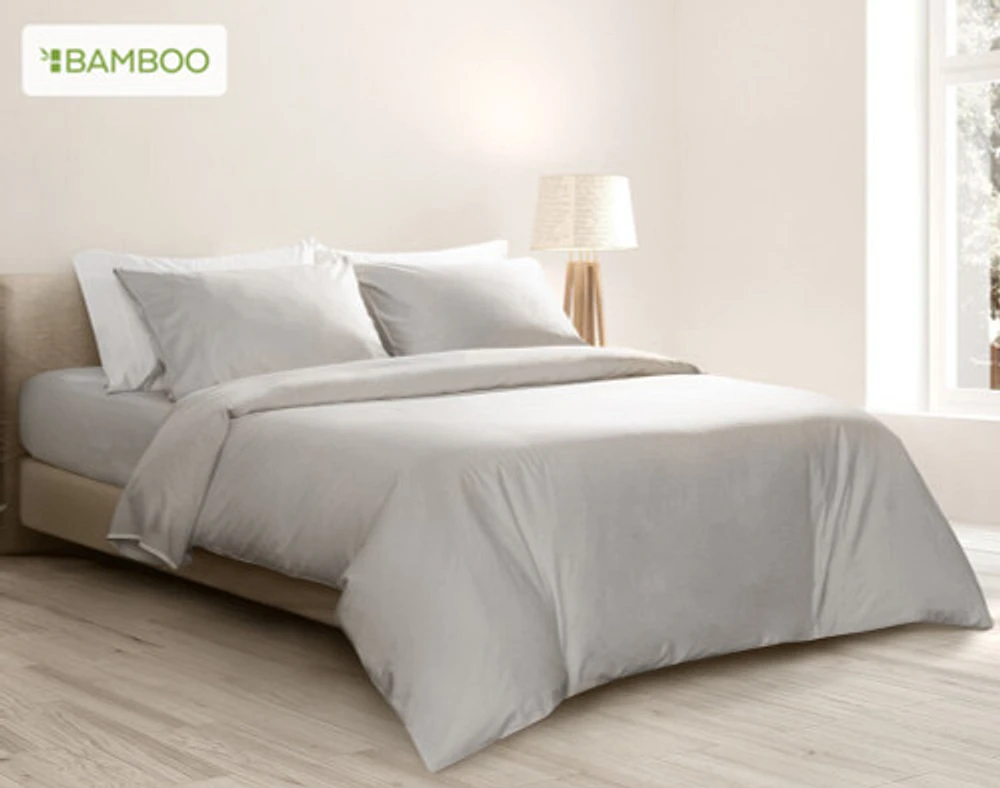 3-Piece Fresh Start Bedding Bundle - Charcoal, Grey,