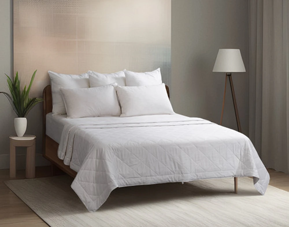 3-Piece Fresh Start Bedding Bundle - Charcoal, Grey,