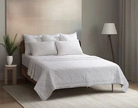 3-Piece Fresh Start Bedding Bundle - Charcoal, Grey,