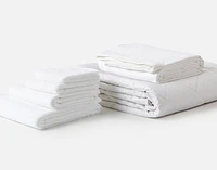6-Piece Bath & Bedding Essentials Bundle - White,