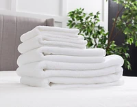 6-Piece Bath & Bedding Essentials Bundle - Charcoal White,