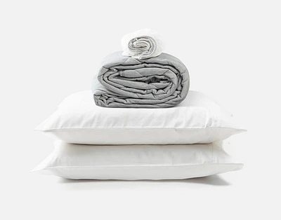 3-Piece Cooling Bamboo Bedding Bundle - Grey