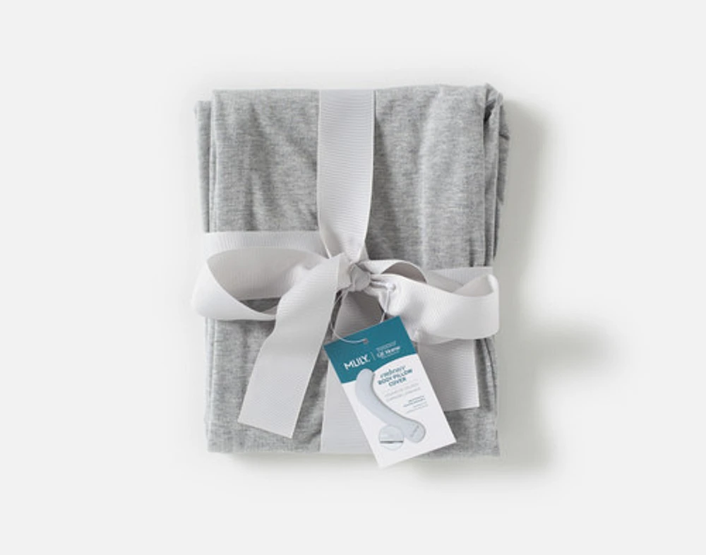 Embrace Body Pillow Cover, Grey