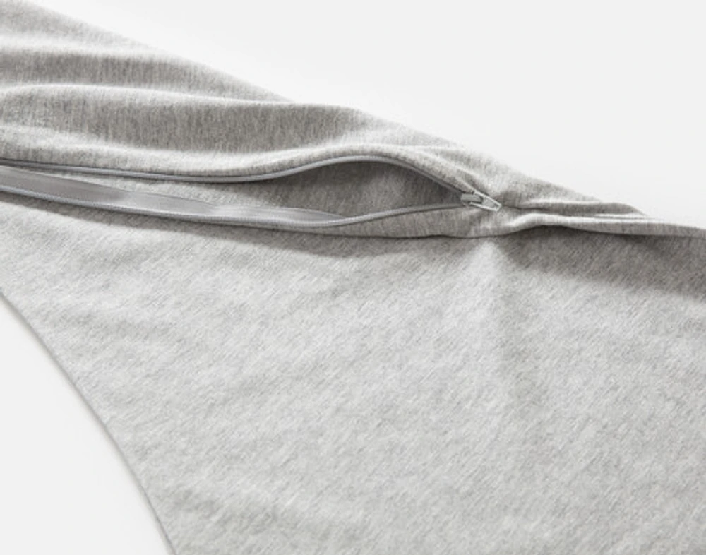 Embrace Body Pillow Cover, Grey