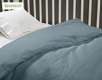 3-Piece Crib-Sized Bamboo Cotton Bedding Bundle - Spruce, RDS Certified, Green