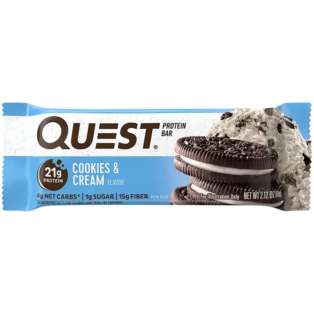 Cookies & Cream Protein Bars - 12 Count