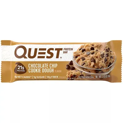 Chocolate Chip Cookie Dough Protein Bars (Box of 12)