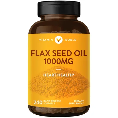 Flax Seed Oil 1,000 mg.