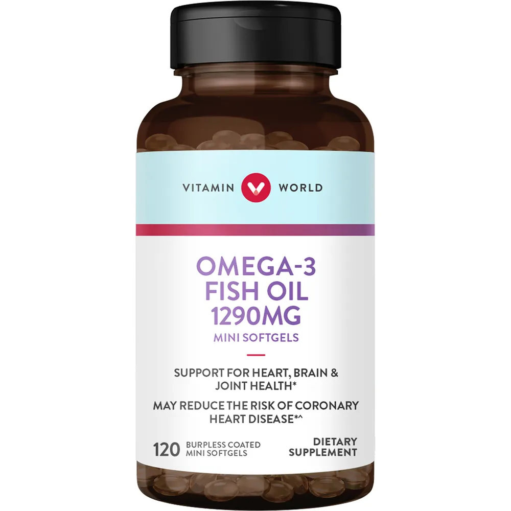 Omega-3 Fish Oil Premium Coated Mini Gels 900mg