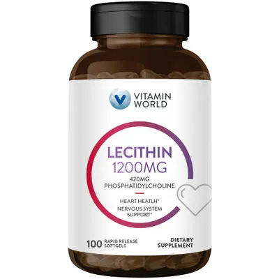 Triple Strength Ultra Lecithin 1200MG 100 Rapid Release Softgels