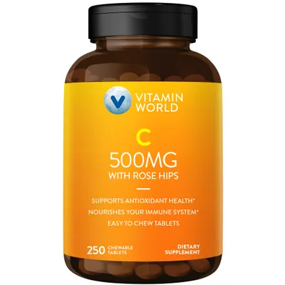 Vitamin C 500MG 250 Chewable Tablets