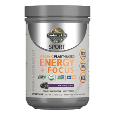 Sport Organic Plant-Based Energy + Focus Blackberry