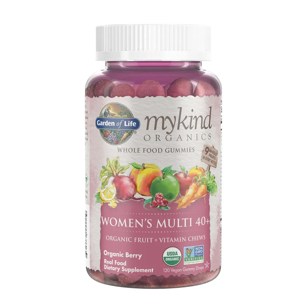 mykind Organics Organic Fruit Gummies - Women's Multi 40+ - Organic Berry