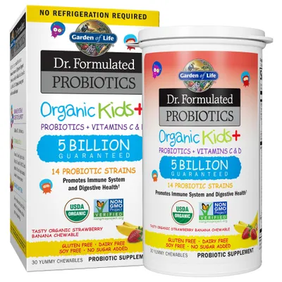 Dr. Formulated Probiotics Organic Kids Strawberry Banana