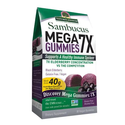 Nature's Answer Sambucus Mega Gummies 7x