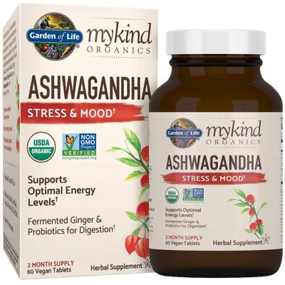 myKind Organics Ashwaganda Stress & Mood (60 count)