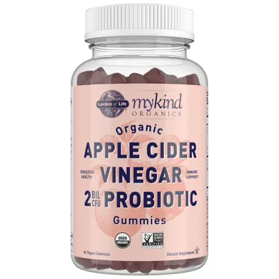 MyKind Organics Apple Cider Vinegar 2Bil CFU Probiotic Gummies