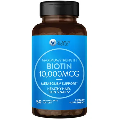 Ultra Mega Biotin 10,000 mcg.