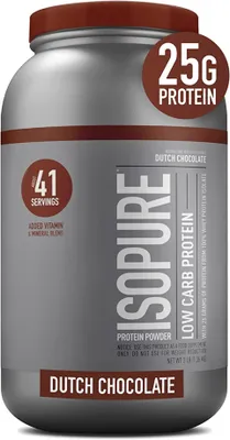 Isopure Low Carb Whey Protein Isolate Dutch Chocolate