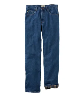 Men's Double L® Jeans, Classic Fit, Flannel-Lined